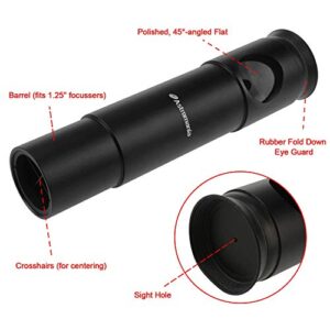 Astromania 1.25Inch Metal Collimating Cheshire Eyepiece Without Laser for Newtonian Reflector Telescope - Long Version