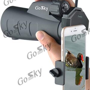 GOSKY Smartphone Adapter Mount Regular Size - Compatible with Binoculars, Monoculars, Spotting Scopes, Telescope, Microscopes - Fits almost all Smartphones on the Market - Record Nature and The World