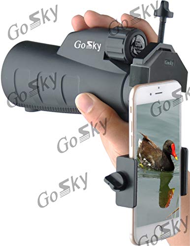 GOSKY Smartphone Adapter Mount Regular Size - Compatible with Binoculars, Monoculars, Spotting Scopes, Telescope, Microscopes - Fits almost all Smartphones on the Market - Record Nature and The World