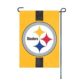 The Party Animal NFL Pittsburgh Steelers Premium Garden Flag, 12.5 x 18-inches