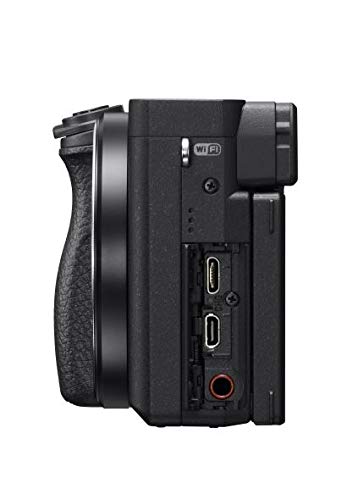 Sony Alpha a6400 Mirrorless Camera: Compact APS-C Interchangeable Lens Digital Camera with Real-Time Eye Auto Focus, 4K Video, Flip Screen & 16-50mm Lens - E Mount Compatible Cameras - ILCE-6400L/B