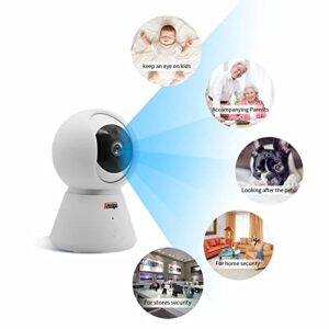 Anssipo Indoor WiFi Pan/Tilt Security Camera, 1080P 2.4GHz IP Surveillance Cameras, Smart Home Baby Monitor with 2 Way Audio, Motion Detection, Clear Night Vision, Cloud & SD Card Storage