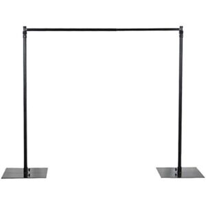 balsa circle 10 feet x 10 feet heavy duty backdrop stand kit with steel base – wedding background support system for photography
