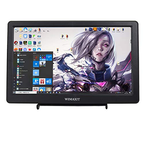 WIMAXIT 10.1 inch Full HD IPS 1920x1080 Monitor with HDMI, VGA for Versatile Display - Ideal for PC, Camera, CCTV Surveillance and Gaming Consoles