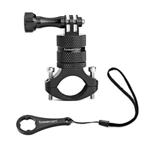 Forevercam Mountain Bike Handlebar Mount for Gopro Action Camera (0.8-1.18") Aluminium Mountain Bicycle Handlebar Mount 360 Degree Rotation Upgraded Version for Gopro Hero 11/10/9/8/7/6