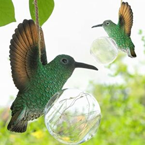 Thinklife Solar Outdoor Lights Decorative Hummingbird Gifts for Women, Garden Decor for Outside Hanging Bird, Outdoor Statues for Garden, Durable and Adorable Design Patio and Yard Decors (1 PCS)