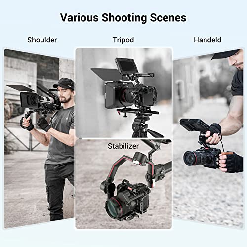 SmallRig R5 / R5 C / R6 Cage for Canon R5 R6 R5 C, Aluminum Alloy DSLR Rig Stabilizer with Cold Shoe, 1/4"-20 and 3/8"-16 Threaded Holes for Filmmaking, Video Shooting 2982B