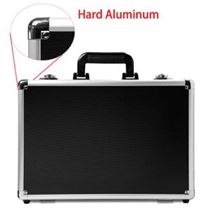 HUL 18in Two-Tone Aluminum Case with Customizable Pluck Foam Interior for Test Instruments Cameras Tools Parts and Accessories
