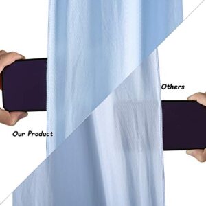 10x10 Baby Blue Backdrop Curtain for Baby Shower Parties Wrinkle Free Light Blue Curtains Backdrop Drapes Fabric Decoration for Birthday Party Photography 5ft x 10ft,2 Panels