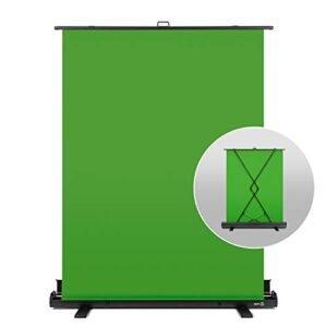 elgato green screen – collapsible chroma key backdrop, wrinkle-resistant fabric and ultra-quick setup for background removal for streaming, video conferencing, on instagram, tiktok, zoom, teams, obs