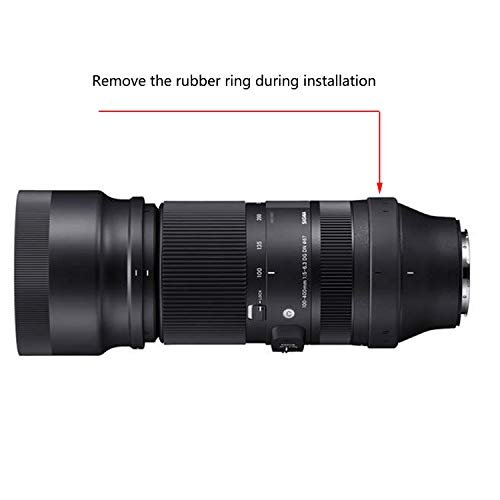 Haoge LMR-SM140S Lens Collar Replacement Foot Tripod Mount Ring Stand Base for Sigma 100-400mm F5-6.3 DG DN OS Lens Sony E Mount Art 105mm F1.4 DG HSM Built-in Arca Type Quick Release Plate