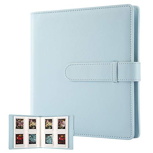 256 Pockets Photo Album for Fujifilm Instax Mini 11 12 9 7+ 40 Evo Liplay 90 8 Instant Camera/Mini Link SP-1 Printer, Photo Album for Polaroid Zink 2x3" Photo/Mint Zip Instant Camera Printer -Blue