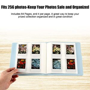 256 Pockets Photo Album for Fujifilm Instax Mini 11 12 9 7+ 40 Evo Liplay 90 8 Instant Camera/Mini Link SP-1 Printer, Photo Album for Polaroid Zink 2x3" Photo/Mint Zip Instant Camera Printer -Blue