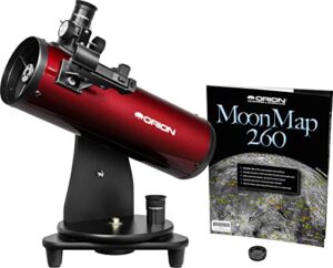 orion 10012 skyscanner 100mm tabletop reflector telescope (burgundy)