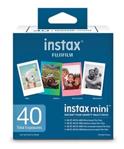 fujifilm instax mini variety film value pack 40 count (600021108)