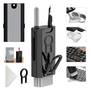 8 in 1 electronic cleaning kit – keyboard cleaner, keyboard cleaning kit, laptop cleaner, laptop cleaning kit, electronic cleaner kit for airpods pro/laptop/phone(give away a flannel cloth) black