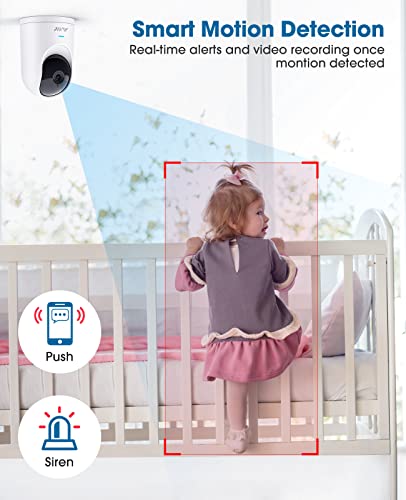 Security Camera for Baby Monitor, 2K Wi-Fi Cameras for Home Security, Indoor Camera Wireless with Phone APP, 2-Way Audio, Motion Detection, Night Vision