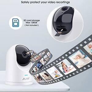 Security Camera for Baby Monitor, 2K Wi-Fi Cameras for Home Security, Indoor Camera Wireless with Phone APP, 2-Way Audio, Motion Detection, Night Vision