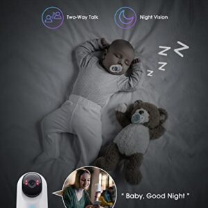 Security Camera for Baby Monitor, 2K Wi-Fi Cameras for Home Security, Indoor Camera Wireless with Phone APP, 2-Way Audio, Motion Detection, Night Vision