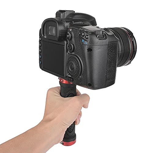 ChromLives Camera Handle Grip Support Mount Universal Handlegrip Camera Stabilizer with 1/4 inches Male Screw for Digital Video Camera Camcorder Action Camera LED Light Phone