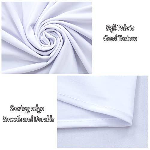 10x10FT White Backdrop Curtains for Parties - White Wedding Backdrop for Baby Shower Birthday Photo Home Party Curtains Backdrop 5x10FT 2 Panels, One size