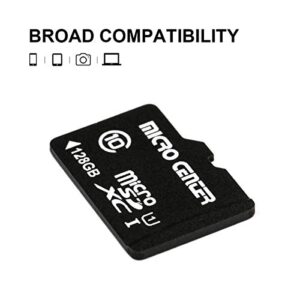 Micro Center 128GB Class 10 MicroSDXC Flash Memory Card with Adapter for Mobile Device Storage Phone, Tablet, Drone & Full HD Video Recording - 80MB/s UHS-I, C10, U1 (1 Pack)