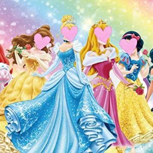 Princess Theme Photography Backdrop Princess Girl Dream Birthday Party Decoration Fantasy Princess Birthday Banner (5x3FT)