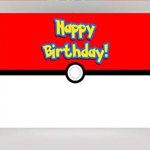 7X5ft Cartoon Video Game Birthday Photography Backdrops Magical Pet Red and White Ball Photo Background Party Table Banner Back Drop Decor