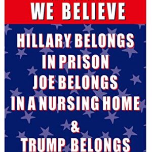 NUFR Burlap Pro Trump 2024 Anti Biden Republican Small Funny Outdoor Garden Decoration Flags 12X18 inches Double-Sided Flag for Lawn and Yard