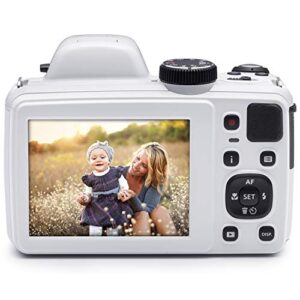 KODAK PIXPRO Astro Zoom AZ421-WH 16MP Digital Camera with 42X Optical Zoom and 3" LCD Screen (White)