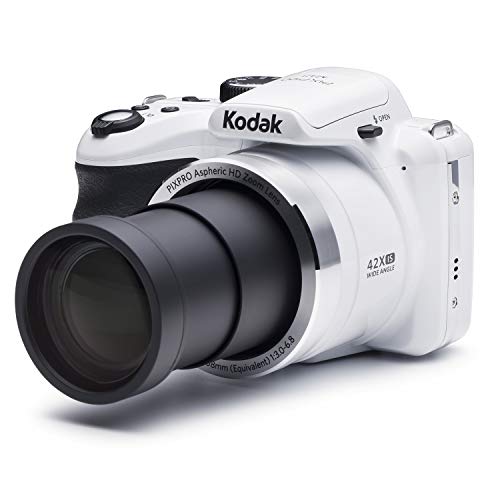 KODAK PIXPRO Astro Zoom AZ421-WH 16MP Digital Camera with 42X Optical Zoom and 3" LCD Screen (White)