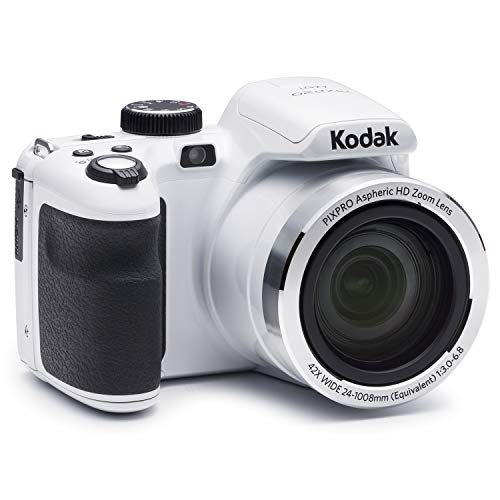 KODAK PIXPRO Astro Zoom AZ421-WH 16MP Digital Camera with 42X Optical Zoom and 3" LCD Screen (White)