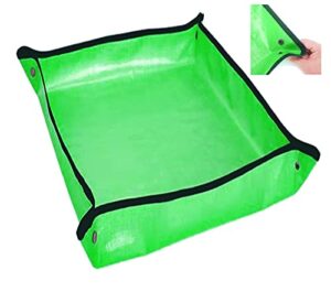 x-at 29.5″x29.5″ foldable gardening mat,plant repotting mat,waterproof thicken pe mat, anti dirty tarp