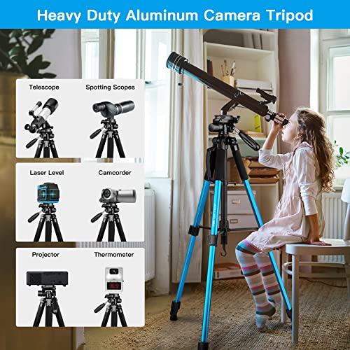 Camera Tripods & Monopods, Tripod for Camera Phone, 5 in 1 Aluminum Heavy Duty Camera Stand, Phone Tripod, Monopods, Selfie Stick, Trekking Poles, Compatible with Canon Nikon DSLR iPhone Camcorder