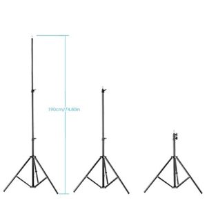 Neewer 2 Packs Dimmable Bi-Color 480 LED Video Light and Stand Lighting Kit Includes: 3200-5600K CRI 96+ LED Panel with U Bracket, 75 inches Light Stand for YouTube Studio Photography, Video Shooting