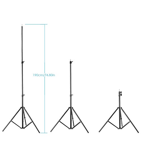 Neewer 2 Packs Dimmable Bi-Color 480 LED Video Light and Stand Lighting Kit Includes: 3200-5600K CRI 96+ LED Panel with U Bracket, 75 inches Light Stand for YouTube Studio Photography, Video Shooting