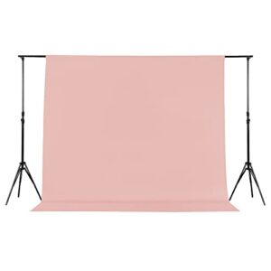 Joccun 8X10FT Light Pink Backdrop Background for Photography,Polyester Backdrop Curtain Background Screen for Photography,Photoshoot,Video Recording,Studio(8X10ft,Light Pink)