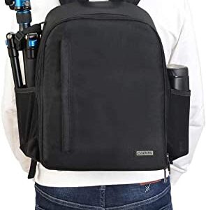 CADeN Camera Backpack Bag Professional for DSLR/SLR Mirrorless Camera Waterproof, Camera Case Compatible for Sony Canon Nikon Camera and Lens Tripod Accessories