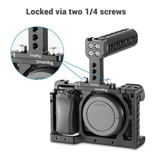 SmallRig Camera Top Handle Cheese Handle Grip with Built-in Shoe Mount for Camera Rig, Camera Cage 1638B