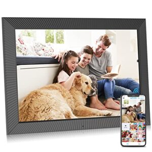 extra large digital picture frame – 19 inch dual-wifi digital photo frame wall mountable, 32gb wifi smart frame, full function, share photos and videos via app or email instantly, free cloud storage