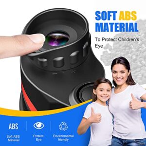 LET'S GO! Gifts for Girls 3-12 Years Old, DIMY Compact Waterproof Binocular for Kids Girls Easter Toys Age 3-12 Brithday Best Easter Gifts for Girls Kids Red