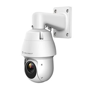 amcrest 8mp outdoor ptz poe + ip camera pan tilt zoom (optical 25x motorized) human and vehicle detection ai, perimeter protection, 328ft night vision poe+ (802.3at) ip8m-2899ew-ai