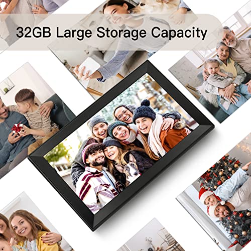 Digital Picture Frame Funcare 15.6 Inch Large WiFi Digital Photo Frame with Full HD Touchscreen, 32GB Storage, Easy to Share Photos and Videos via APP, Wall Mountable