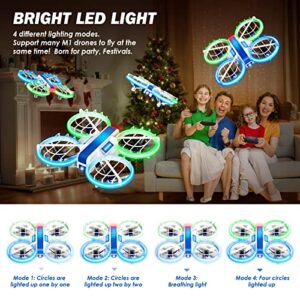 Cool Toys Gifts for Boys Girls Teenagers,Mini Drone for Kids with LED Lights,Indoor Small Quadcopter with 3D Flips,Headless Mode and 2PCS Modular Batteries,Upgraded Guards for Beginners