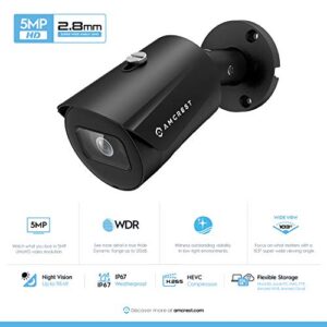 Amcrest UltraHD 5MP Outdoor POE Camera 2592 x 1944p Bullet IP Security Camera, Outdoor IP67 Waterproof, 103° Viewing Angle, 2.8mm Lens, 98.4ft Night Vision, 5-Megapixel, IP5M-B1186EB-28MM (Black)