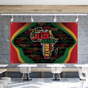 Black History Month Backdrop for Photography Black History Month Banner Pan African American Black History Month Decorations and Supplies for Party