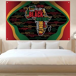 Black History Month Backdrop for Photography Black History Month Banner Pan African American Black History Month Decorations and Supplies for Party