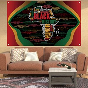 Black History Month Backdrop for Photography Black History Month Banner Pan African American Black History Month Decorations and Supplies for Party