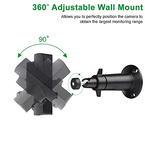 UYODM Wall Mount Compatible with SimpliSafe Camera, 360 Degree Adjustable Aluminium Wall Mount,Patent Pending