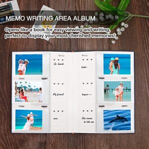 Photo Album for Fujifilm Instax Mini Camera, 180 Pockets Instax Mini Album with Memo Areas, 2X3 Photo Album for Polaroid 2x3 ZINK Film Camera, Fujifilm Instax Mini 1112 9 8 40 Evo Instant Camera, Black